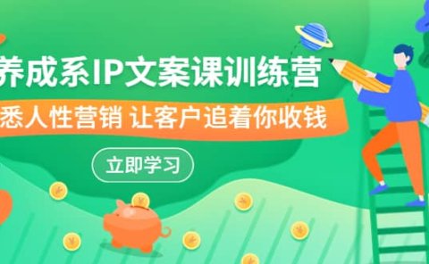 养成系-IP文案课训练营,文案心法的天花板 洞悉人性营销 让客户追着你收钱