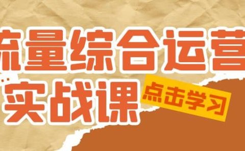 流量综合·运营实战课:短视频、本地生活、个人IP知识付费、直播带货运营