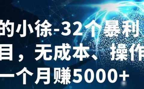 32个小项目,无成本、操作简单