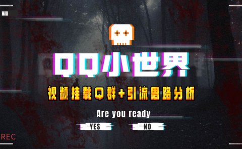 【全网首发】QQ小世界_Q群挂载教程+引流思路分析