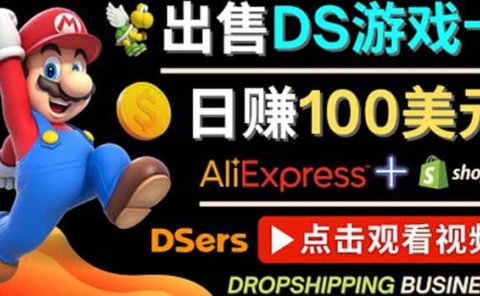 出售DS游戏卡,日赚100美元以上,净利润可达100%