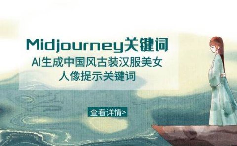 Midjourney关键词-AI生成中国风古装汉服美女人像提示关键词