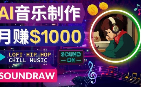 无需任何音乐基础： 使用AI软件制作Lofi Hip Hop Chill Music 月赚1000美元