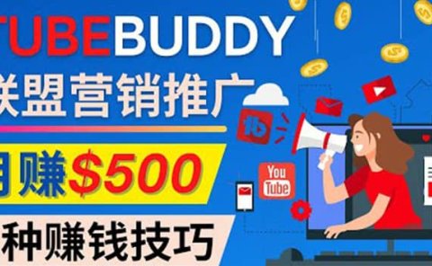 推广TubeBuddy联盟营销项目,完全免费的推广方法,轻松月赚500美元