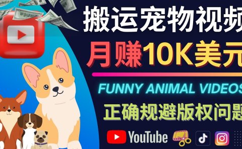 搬运TIKTOK视频到YouTube，并进行二次创作，月赚1万美元以上