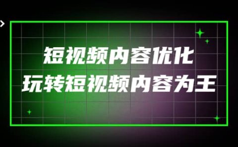 某收费培训:短视频内容优化,玩转短视频内容为王(12节课)
