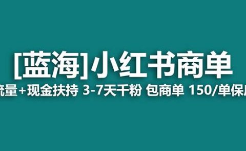 【蓝海项目】小红书商单!长期稳定 7天变现 商单一口价包分配 轻松月入过万