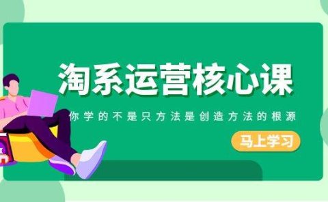 淘系-运营核心课,你学的不是只方法是创造方法的根源(190节课)