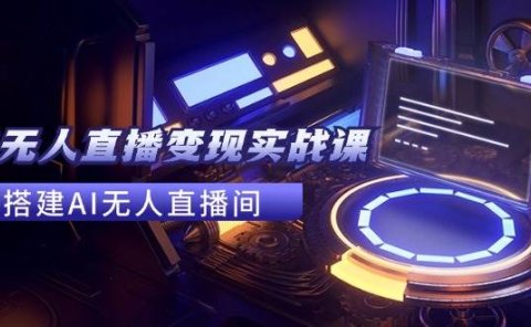 2024全套Ai无人直播变现实战课,搭建AI无人直播间,利用AI赚钱 (24节课)