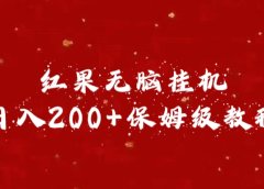红果无脑挂机，日入200+保姆级教程