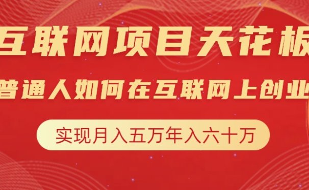 互联网项目终点站,普通人如何在互联网上创业,实现月入5w年入60w,改变思维,实现逆天改命