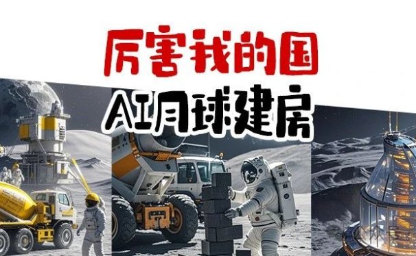 厉害了我的国!AI做月球盖房子短视频,10万点赞,5分钟教会你!保姆级教程