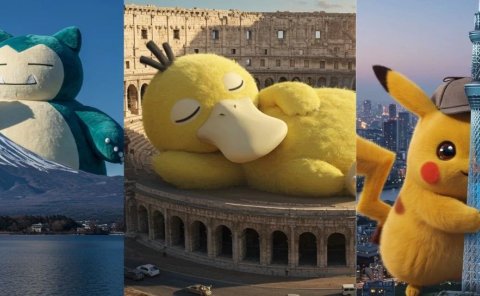 AI美女图成了过去式,“巨物宝可梦”才是新的流量密码。