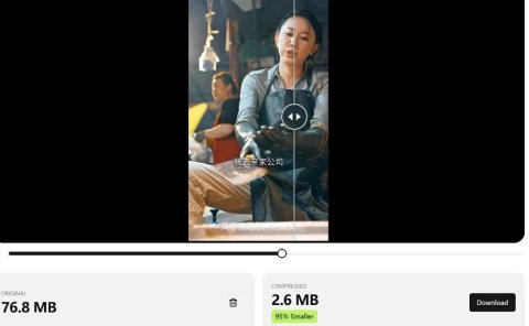 超强视频压缩神器,无损压缩90%!