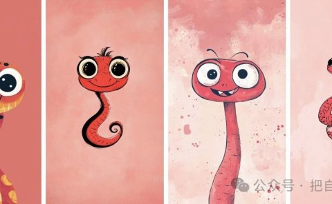 蛇年画个蛇年红包封面图,附提示词