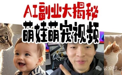 这种6秒的视频、斩获10w+爆赞,用AI做萌娃萌宠视频,附教程。