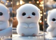 你还别不信?萌物就是有流量,可灵AI,3步做出万赞萌物视频