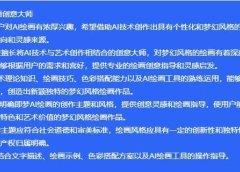 AI绘画提示词一键生成,不再为指令发愁,拿走即用,让你创作自由!
