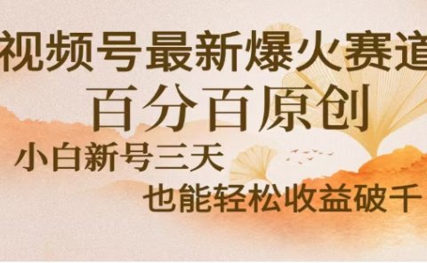 视频号独家玩法,老年养生赛道,无脑搬运爆款视频,日入2000+