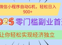 经济寒冬别慌！微信小程序挂机掘金，日入900+不是梦