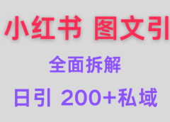【小红书图文引流】全面解析,日引200+私域