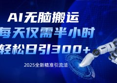 AI无脑搬运,每天只需半小时,轻松日引300+精准创业粉