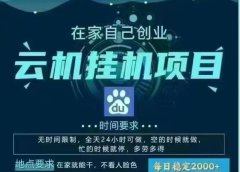 百度云，纯挂机项目，单窗口单天收益18到25 ，单窗口5开无风控。一台电脑即可，窗口可无限放大。