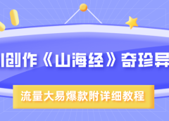 AI创作《山海经》奇珍异兽，超现实画风，流量大易爆款，附详细教程