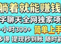 打字聊天项目 打字聊天就有米  一天100-1000左右