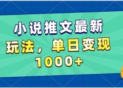 小说推文暴力掘金，5分钟一条视频，单日收益1000➕，小白看完即可上手