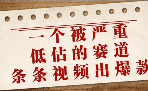 一个被严重低估的赛道，条条视频出爆款，一个月变现3万+