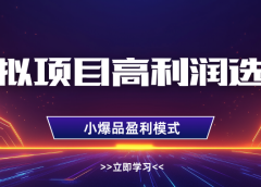 淘宝虚拟高利润玩法，高客单选品技巧，单店月入1W+