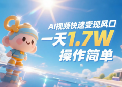 《Ai视频变现风口,一天1.7W,收入无上限,操作简单》
