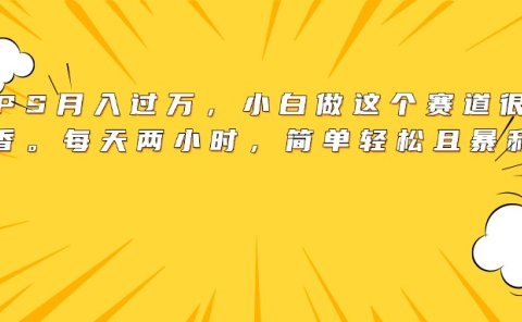 靠PS月入过万,小白做这个赛道很吃香。每天两小时,简单轻松且暴利