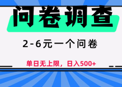 问卷调查，顾名思义，就是一些调查公司通过各个平台发布问卷任务