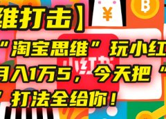 【降维打击】我用“淘宝思维”玩小红书，一个店月入1万5，今天把“六技合一”打法全给你！