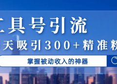 工具号引流,掌握被动收入的神器,每天吸引300+精准粉丝