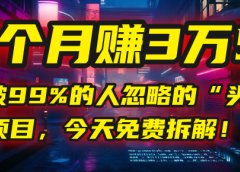 “头条问答”项目，今天免费拆解！两个月赚3万5！这个被99%的人忽略的