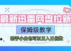 最新迅雷网盘拉新,保姆级教学,新手小白也可以日入三位数