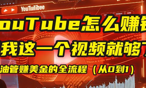 【YouTube掘金】我把做油管赚美金的全流程（从0到1），今天一节课毫无保留！