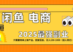 闲鱼电商 潮玩赛道,日入100-1000