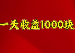 2025年暑假项目,日收益4位数,一天收益1000+ 暑假高收益项目