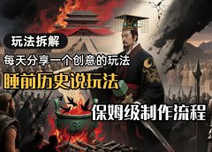 13条作品涨粉24.5万,全流程拆解睡前历史说,保姆级教程