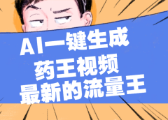 最新流量王,【药王视频】AI一键生成,小白轻松上手,日入1000+