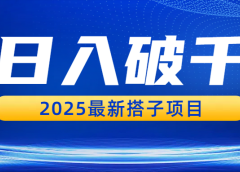 日入破千,2025最新搭子项目