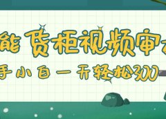 智能货柜视频审核,零门槛,几秒一单,多劳多得,新人小白一天轻松 300+