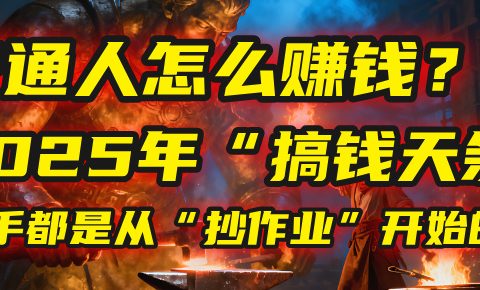 普通人怎么赚钱?2025年马哥揭秘“搞钱天条”:高手都是从“抄作业”开始的!(3步法)