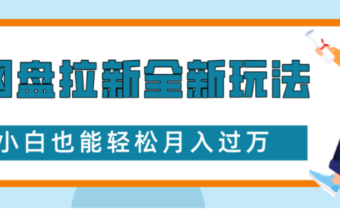 网盘拉新全新玩法小白也能轻松月入过万